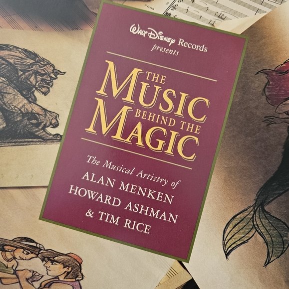 DISNEY The Music Behind the Magic: 4 CD Set with Book. Aladdin, Mermaid, Beauty - Picture 13 of 16